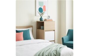 2211849_3 - Mediatech Relaxdays Schmaler Beistelltisch 2er Set H x B x T: ca. 64 x 24 x 30 cm, Braun