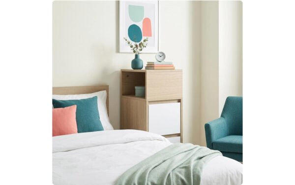 2211849_3 - Mediatech Relaxdays Schmaler Beistelltisch 2er Set H x B x T: ca. 64 x 24 x 30 cm, Braun