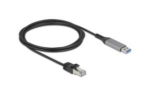 Delock USB-Kabel A-RJ45, 2m Gigabit 10/100/1000, USB-A zu RJ45