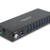 2212728 - Mediatech Delock Industrie Hub 10 x USB 5 Gbps Typ-A, 8 kV ESD Schutz