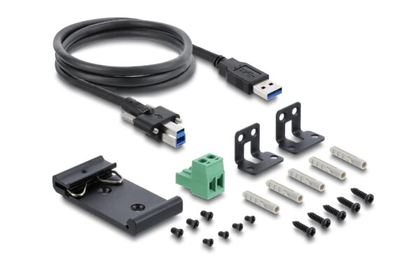Delock Industrie Hub 10 x USB 5 Gbps Typ-A, 8 kV ESD Schutz