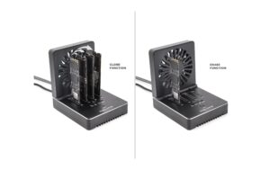Delock M.2 Dockingstation USB 20 Gbps, für 4 x M.2 NVMe PCIe SSD, mit