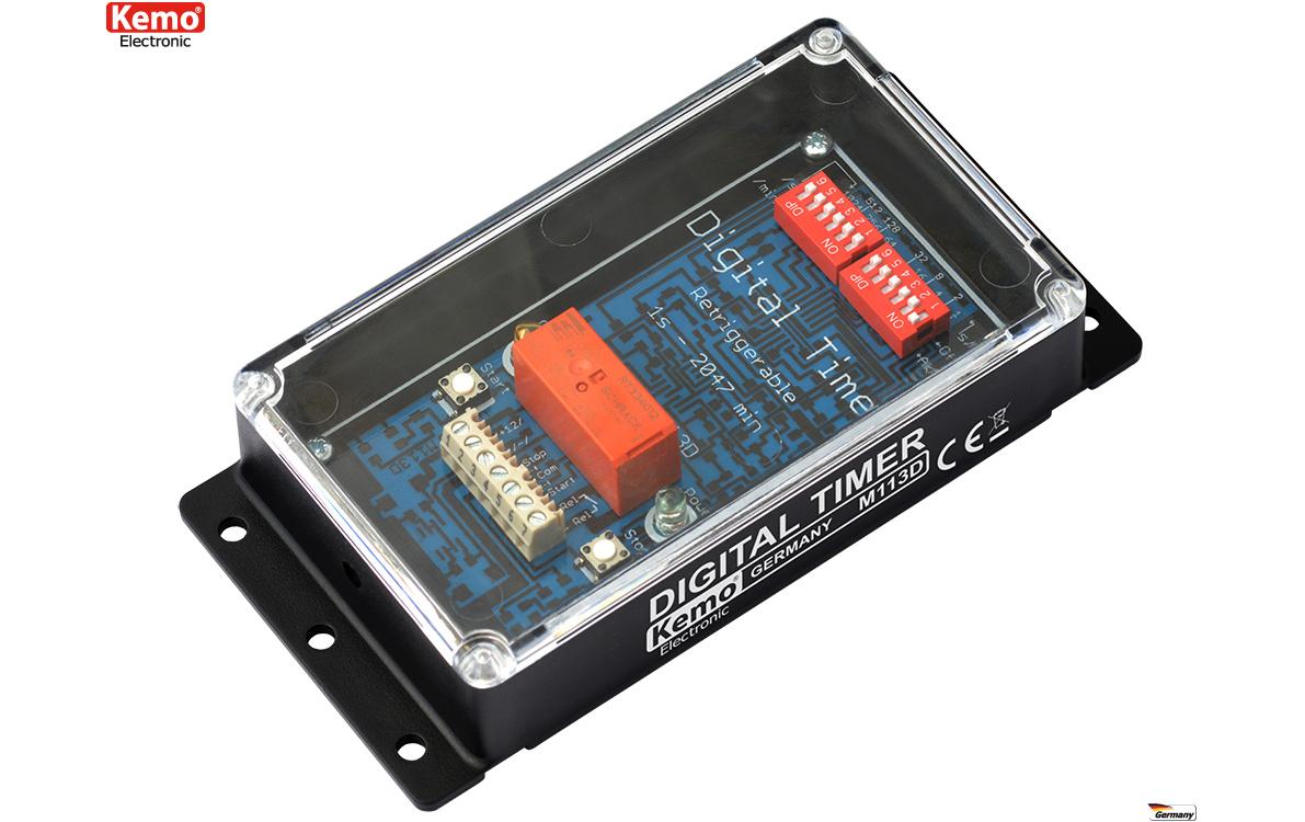 2213929 - Mediatech Kemo Electonic Zeitschalter M113D Digital, 12 V/DC kaufen Schweiz | Mediatech.ch
