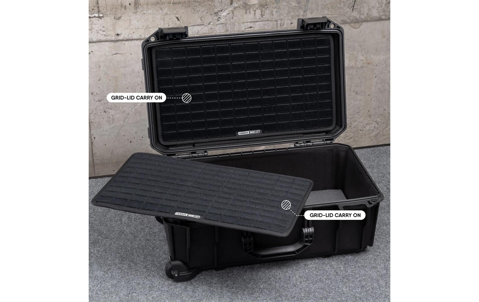 2215031_1 - Mediatech CRDBAG Grid-Lid Carry On Schwarz