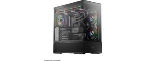Lc-Power Midi Tower LC-812B-ON 2x 2, 5 + 2x 3, 5, Schwarz