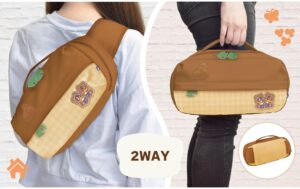 Nintendo Switch 2 Shoulder Bag wood brown Switch 2 Umhängetasche, Animal Crossing