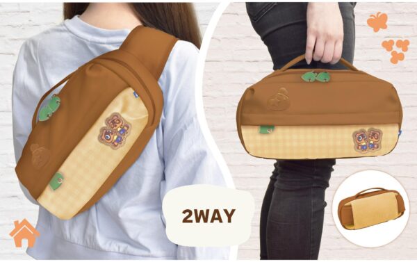 Nintendo Switch 2 Shoulder Bag wood brown Switch 2 Umhängetasche, Animal Crossing