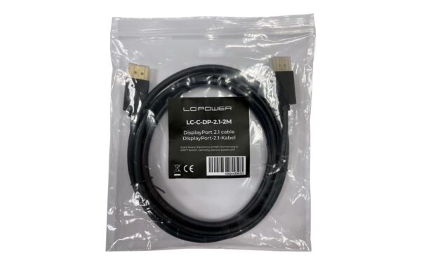 LC-Power Kabel LC-C-DP-2.1-2M DisplayPort-2.1-Kabel, 2m