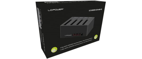 2220175_5 - Mediatech LC-Power LC-DOCK-U3-4B-V2 USB 3.2 Gen. 1x1