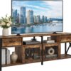 2226900 - Mediatech Relaxdays TV Lowboard mit Stauraum Material: MDF, Stahl, Vliesstoff