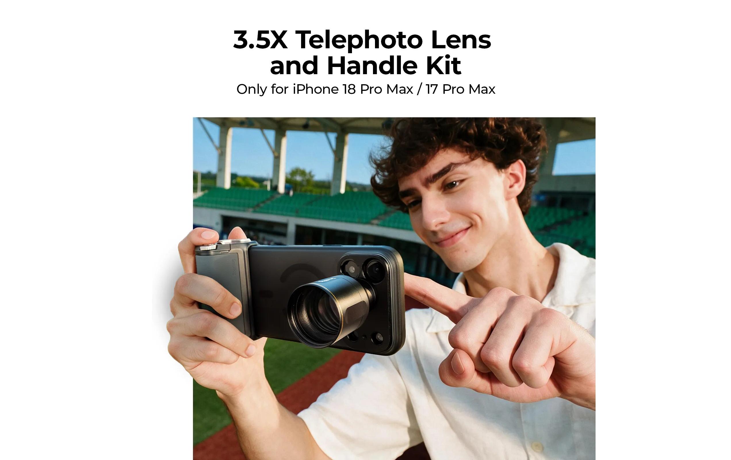 2228972_1 - Mediatech SmallRig 3.5x Telephoto Lens Kit for iPhone 18 Pro / 17 Pro