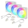 Gehäuselüfter Arctic BioniX P12 ARGB Weiss, 3er Pack