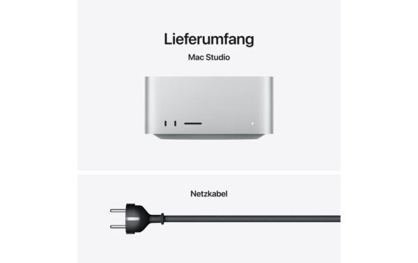 Mac Studio (M5 Max), Silber 18C CPU, 32C GPU, 36GB, 512GB
