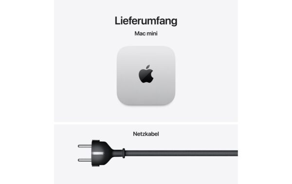 Mac Mini (M5 Pro), Silber 15C CPU, 16C GPU, 24GB, 512GB