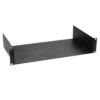 2235421 - Mediatech Adam Hall 19? Parts RACK TRAY 02 SHORT 2HE Stahl Pulverbeschichtet Schwarz