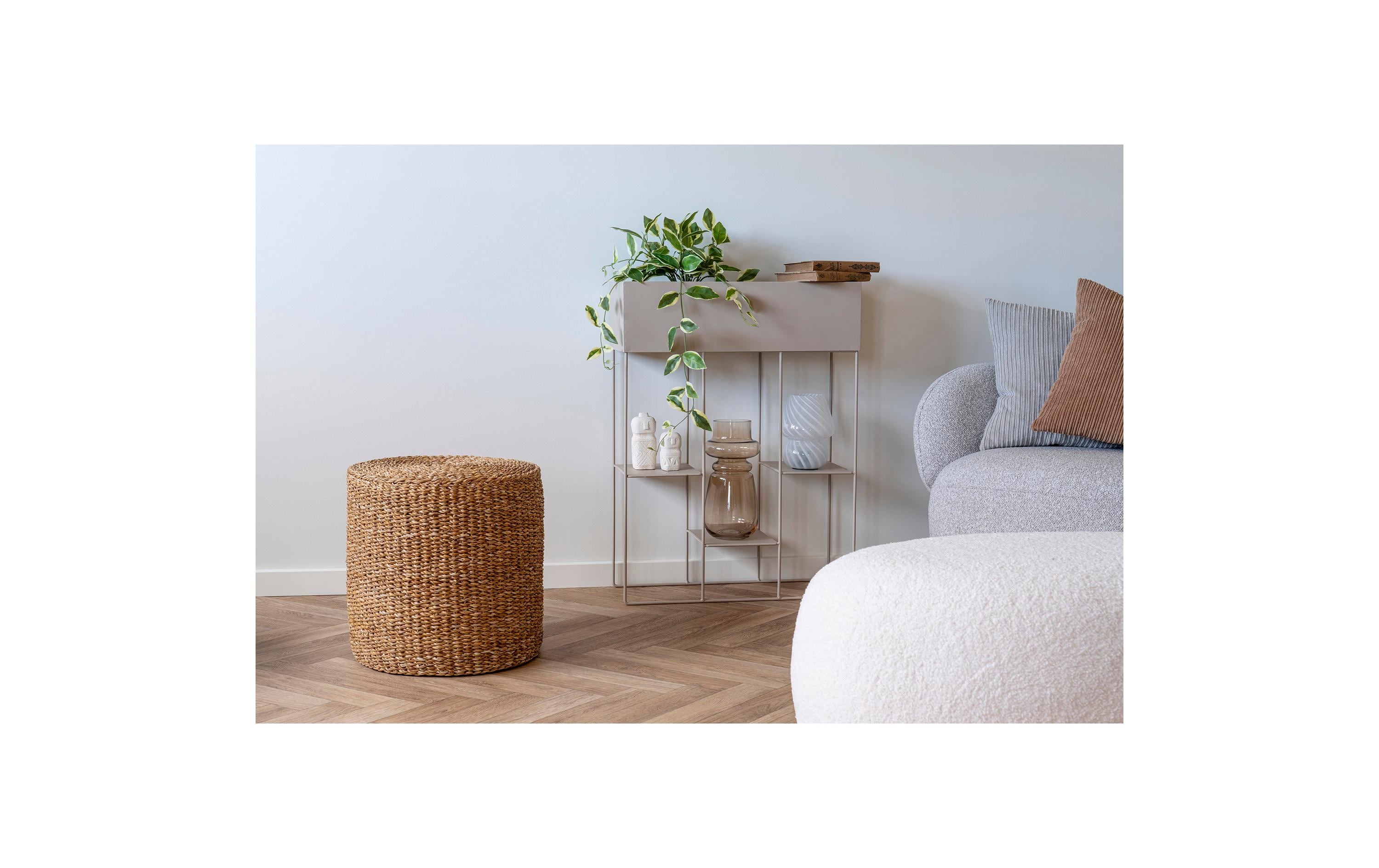 2244096_1 - Mediatech House Nordic Pouf Rivera, Natire Seegras, 40x40 cm