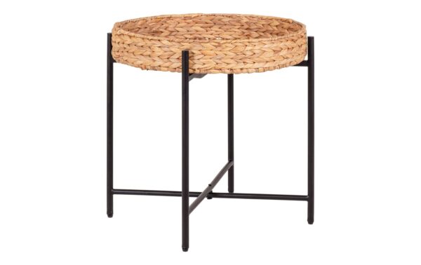 2244097_2 - Mediatech House Nordic Beistelltisch Naro Metall, Wasserhyazinthe, 50x48.5 cm