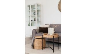 2244097_3 - Mediatech House Nordic Beistelltisch Naro Metall, Wasserhyazinthe, 50x48.5 cm