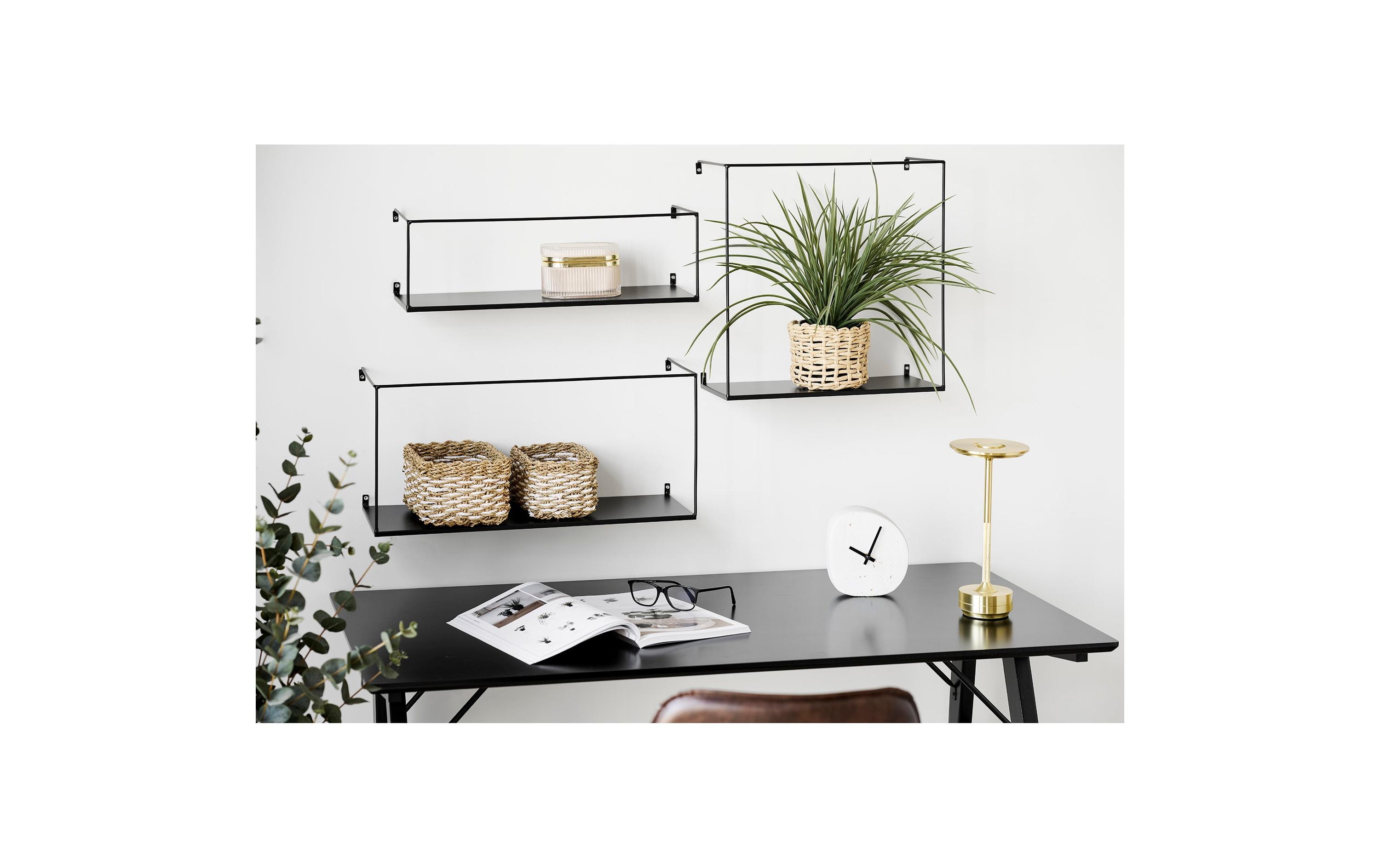 2244119_1 - Mediatech House Nordic Wandregal Ulmo, 3er Set Schwarz, Stahl
