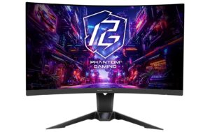 ASROCK PG27QRT2A 27 QHD 180HZ, 1ms, QHD (2560x1440) 1500R VA, AN wi