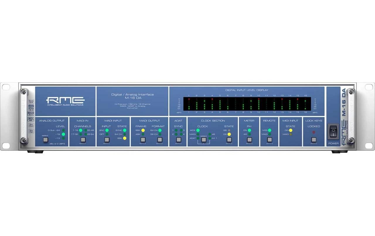 2247826 - Mediatech RME Audio M-16 DA 16-Kanal MADI/ADAT-zu-Analog D/A-Konverter kaufen Schweiz | Mediatech.ch