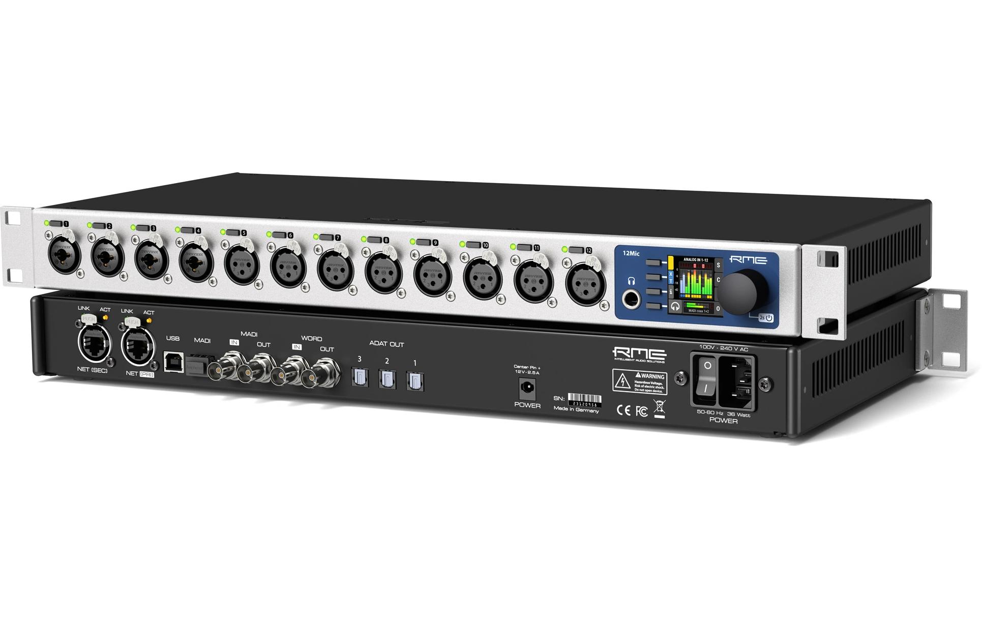 2247838 - Mediatech RME Audio 12Mic-D 12-Kanal Dante ADAT MADI kaufen Schweiz | Mediatech.ch