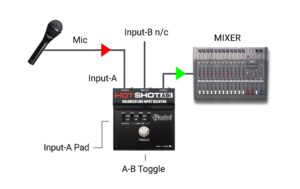 Radial Engineering HotShot ABi Symmetrischer Line-Eingangswahlschalter