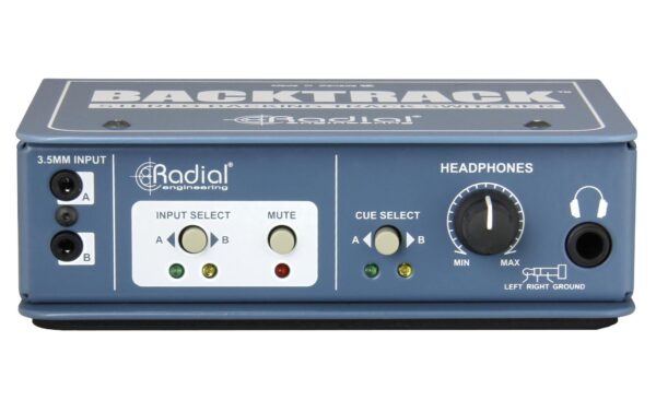 2247947_2 - Mediatech Radial Engineering BackTrack Stereo-Audioumschalter Stahl Blau
