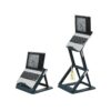 Leitz Ergo 2 in 1 Sitz-/Steh-Laptopständer verstellbar, dunkelgrau