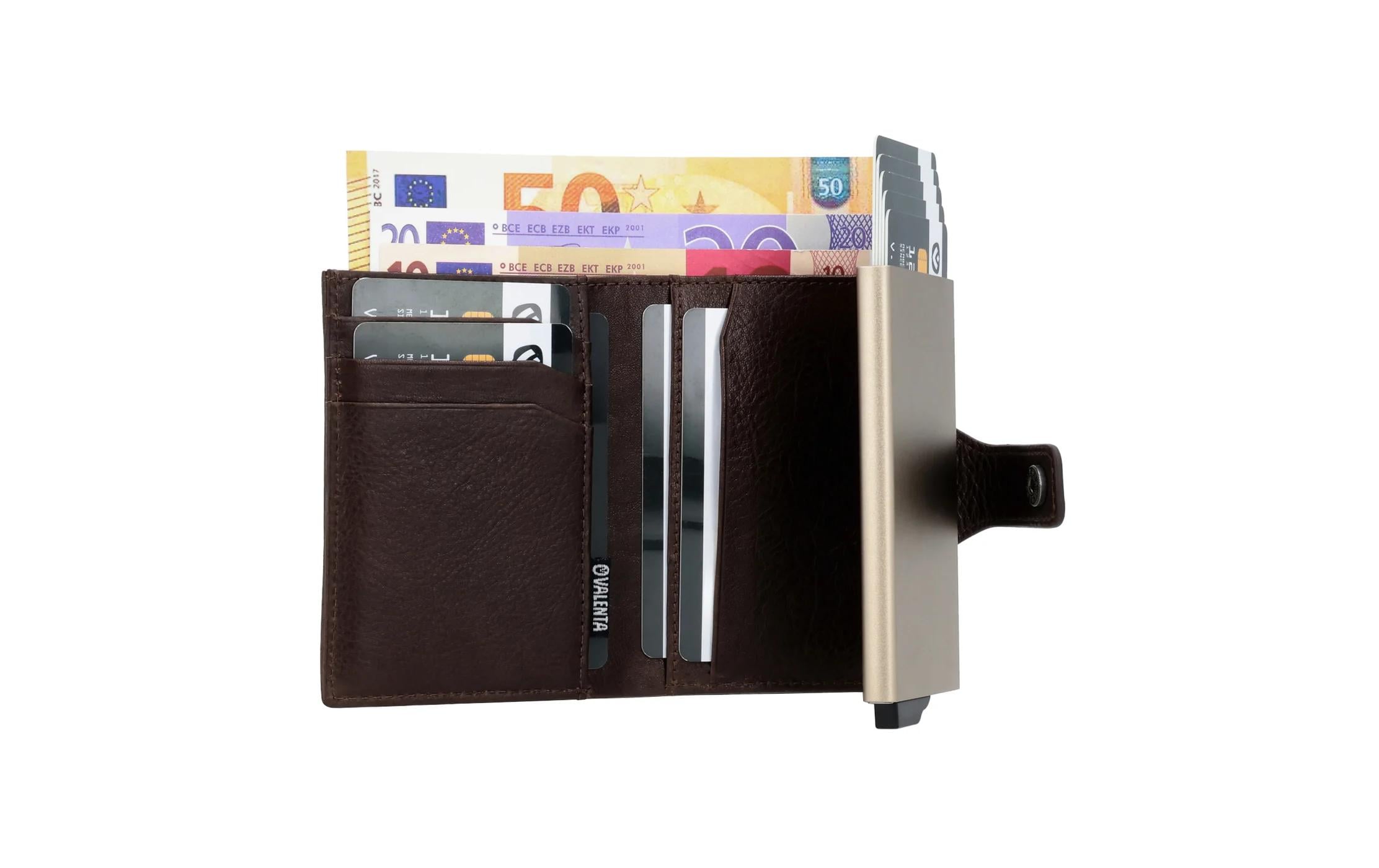 2254268_1 - Mediatech VALENTA Card Case Plus Wallet Luxe Chocolate