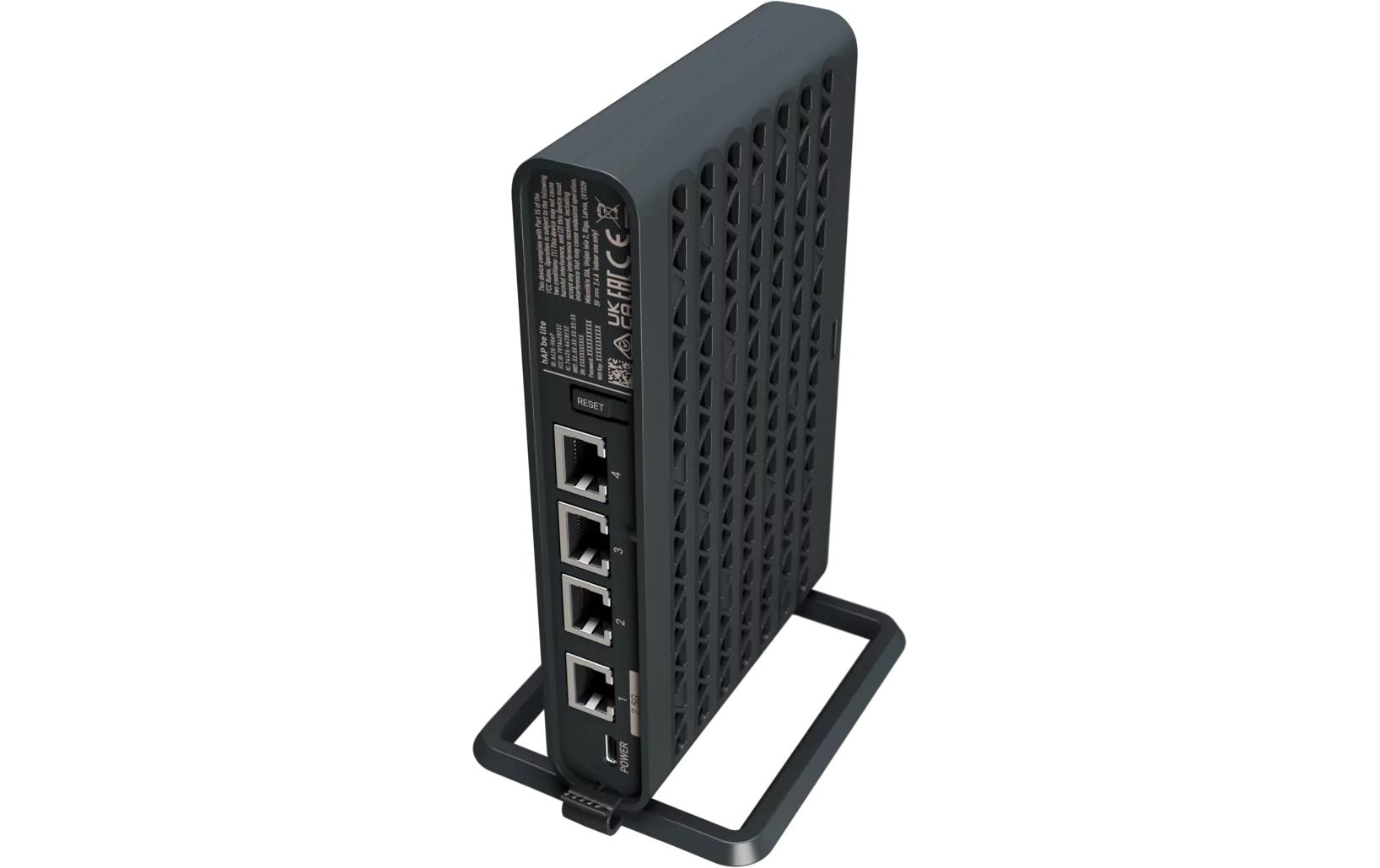 2255985 - Mediatech MikroTikA42G-HBEP: hAP be lite: WiFi-7 1x2.5GE, 3x1GE LAN, USB-C Netzteil kaufen Schweiz | Mediatech.ch