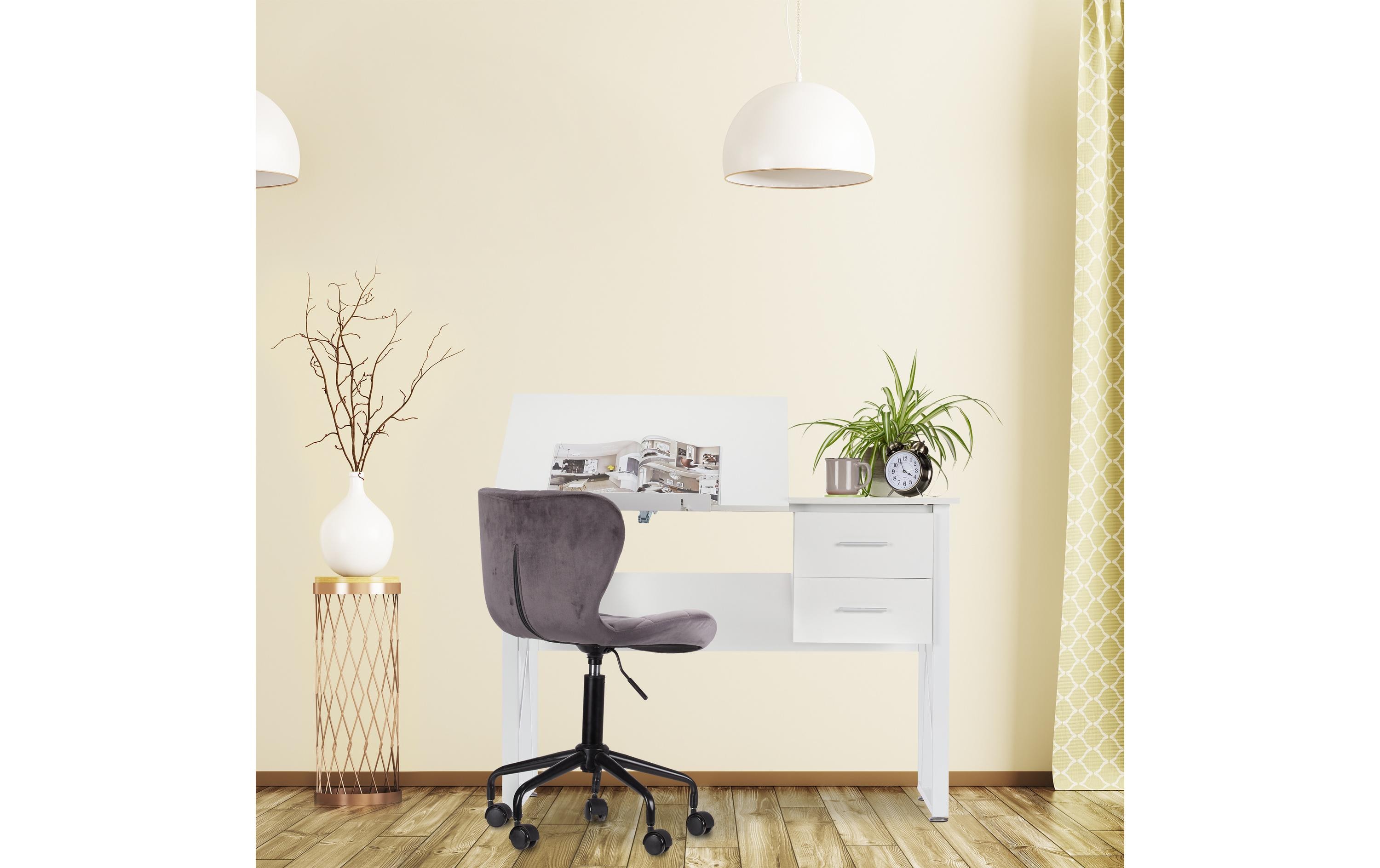 2256164_1 - Mediatech Relaxdays Schreibtisch neigbar weiss, 75x110x55cm (HxBxT)