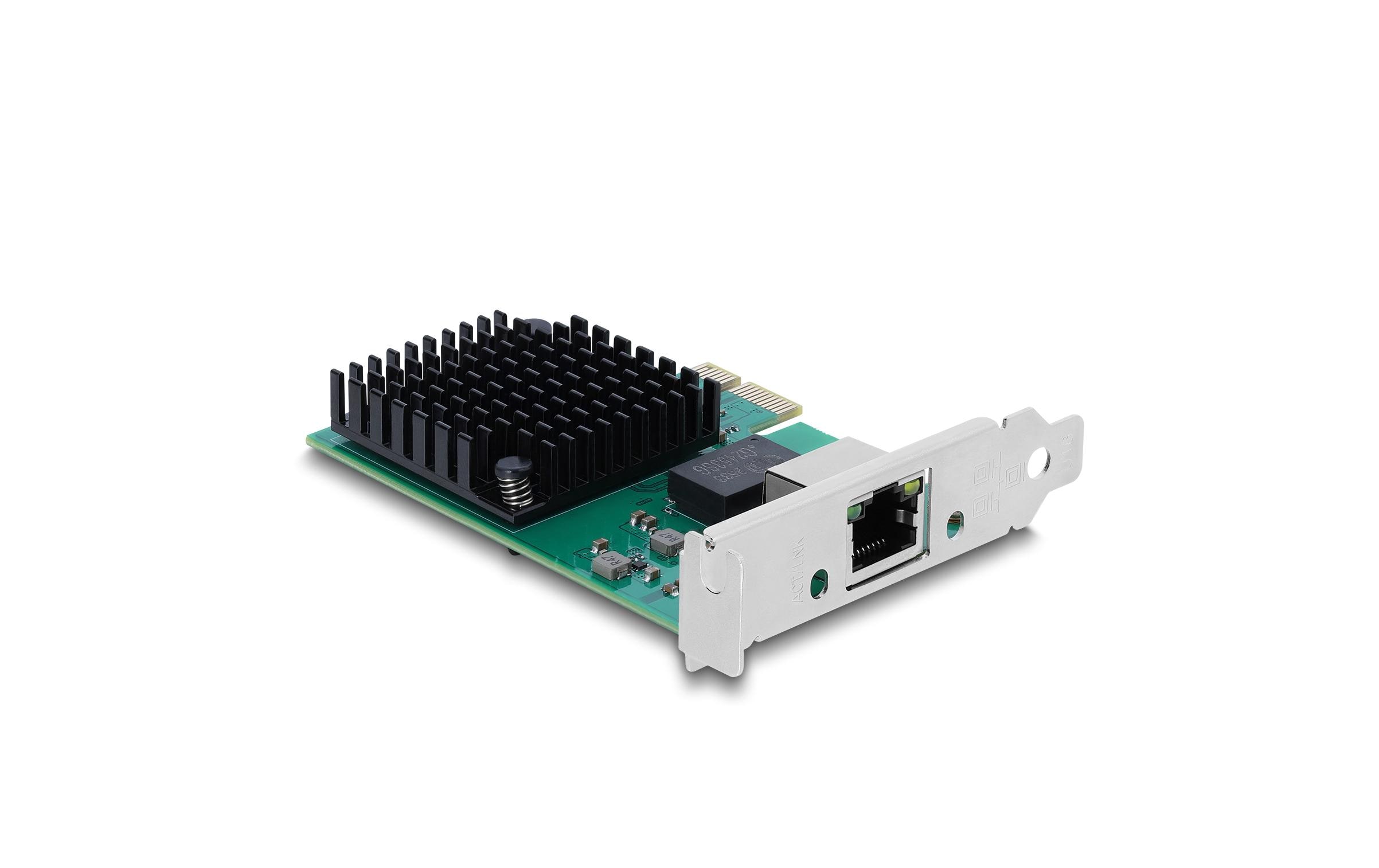 2256360_1 - Mediatech Delock PCI Express-x1 Netzwerkkarte 10Gbps LP, 10/100/1000Mbps, RTL8127 Chipsatz