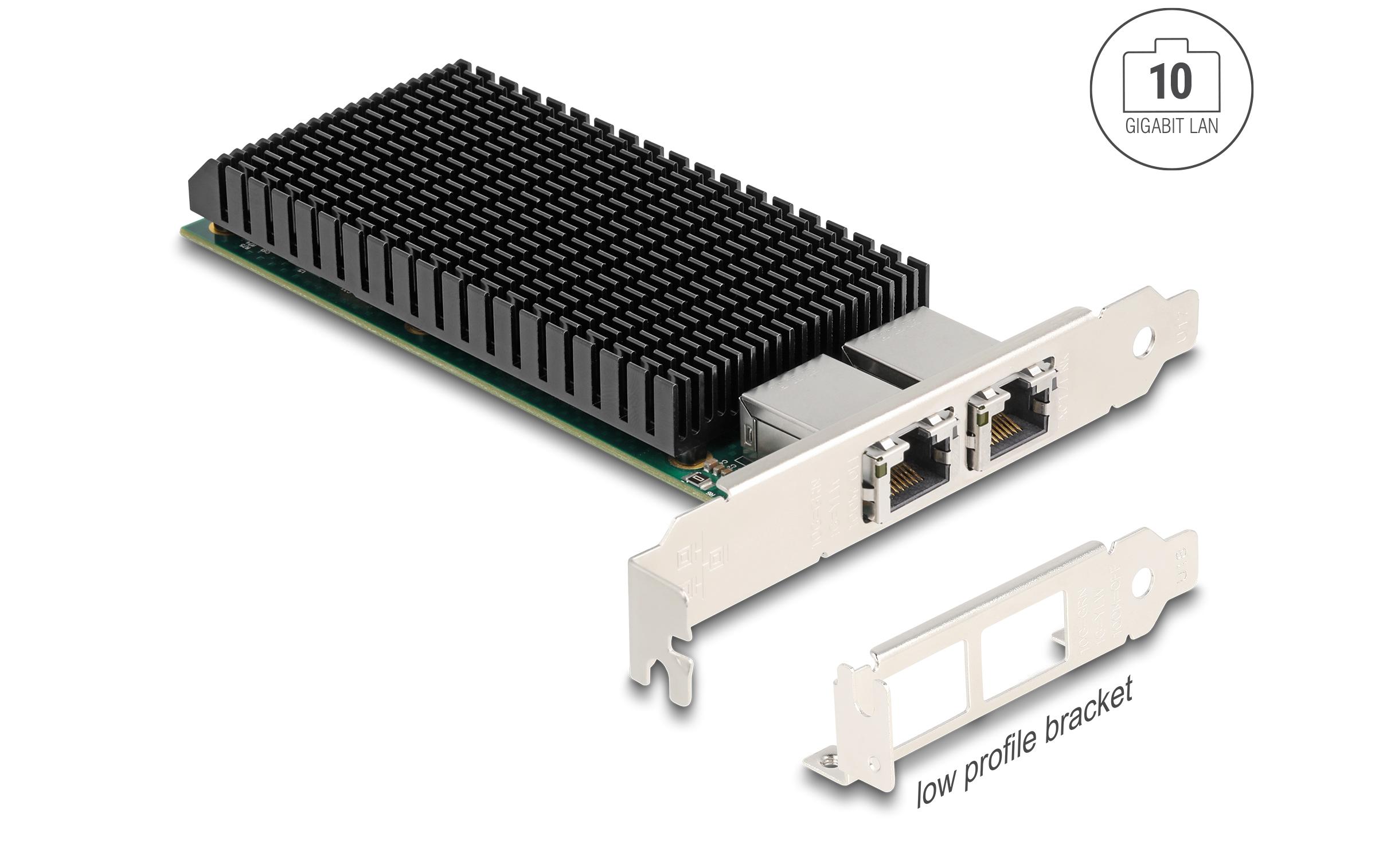 2256361 - Mediatech Delock PCI Express-x8 Netzwerkkarte 10Gbps LP, 10/100/1000Mbps, Intel X540 Chipsatz kaufen Schweiz | Mediatech.ch