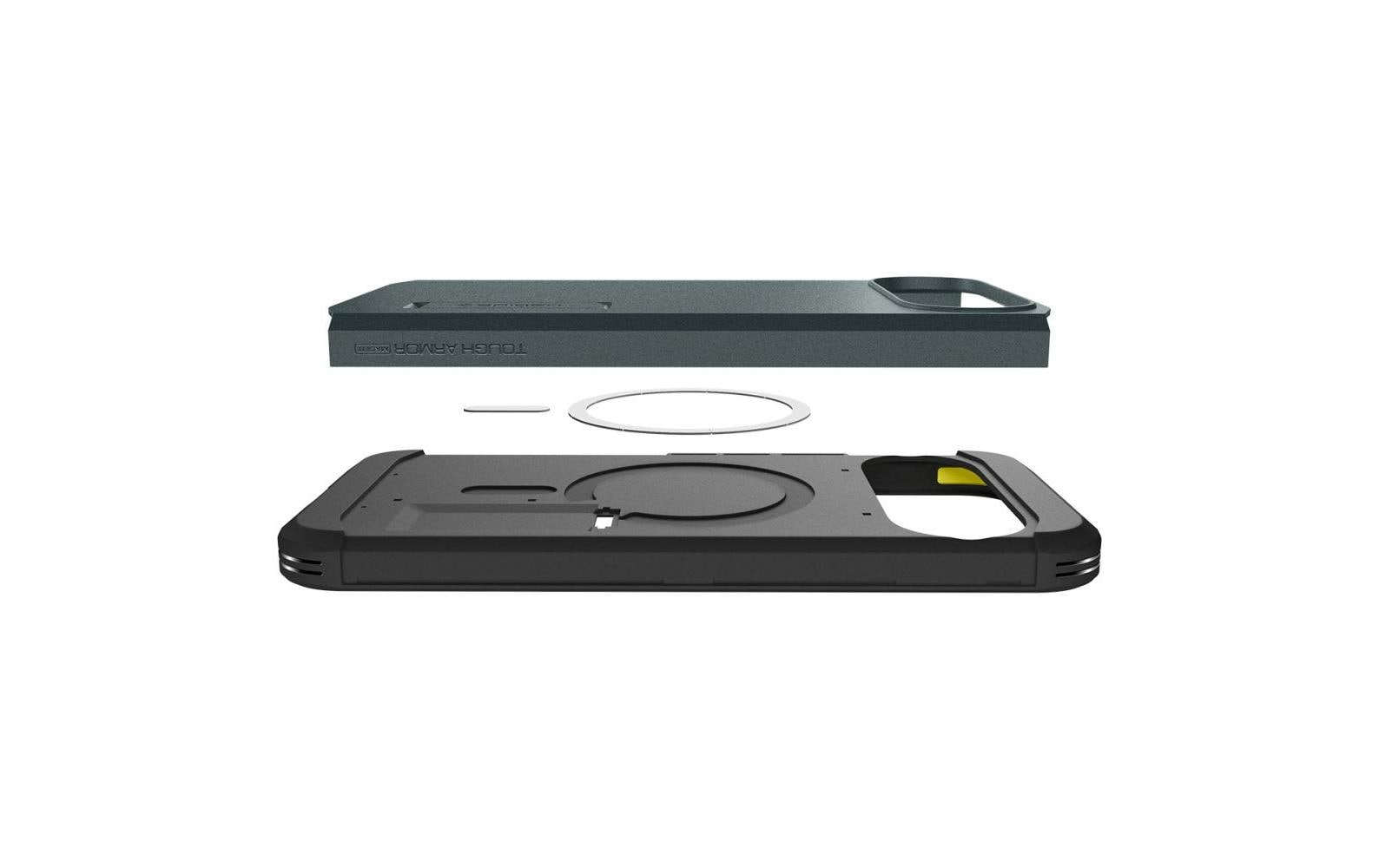 2257678_1 - Mediatech Spigen Tough Armor MagFit, Abyss Green Pixel 10 / 10 Pro