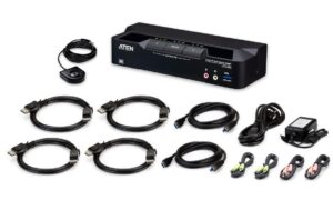 Aten CS1942DPA Switch Dual View 2 Port USB 8K DisplayPort Dual Display KVMP Switch