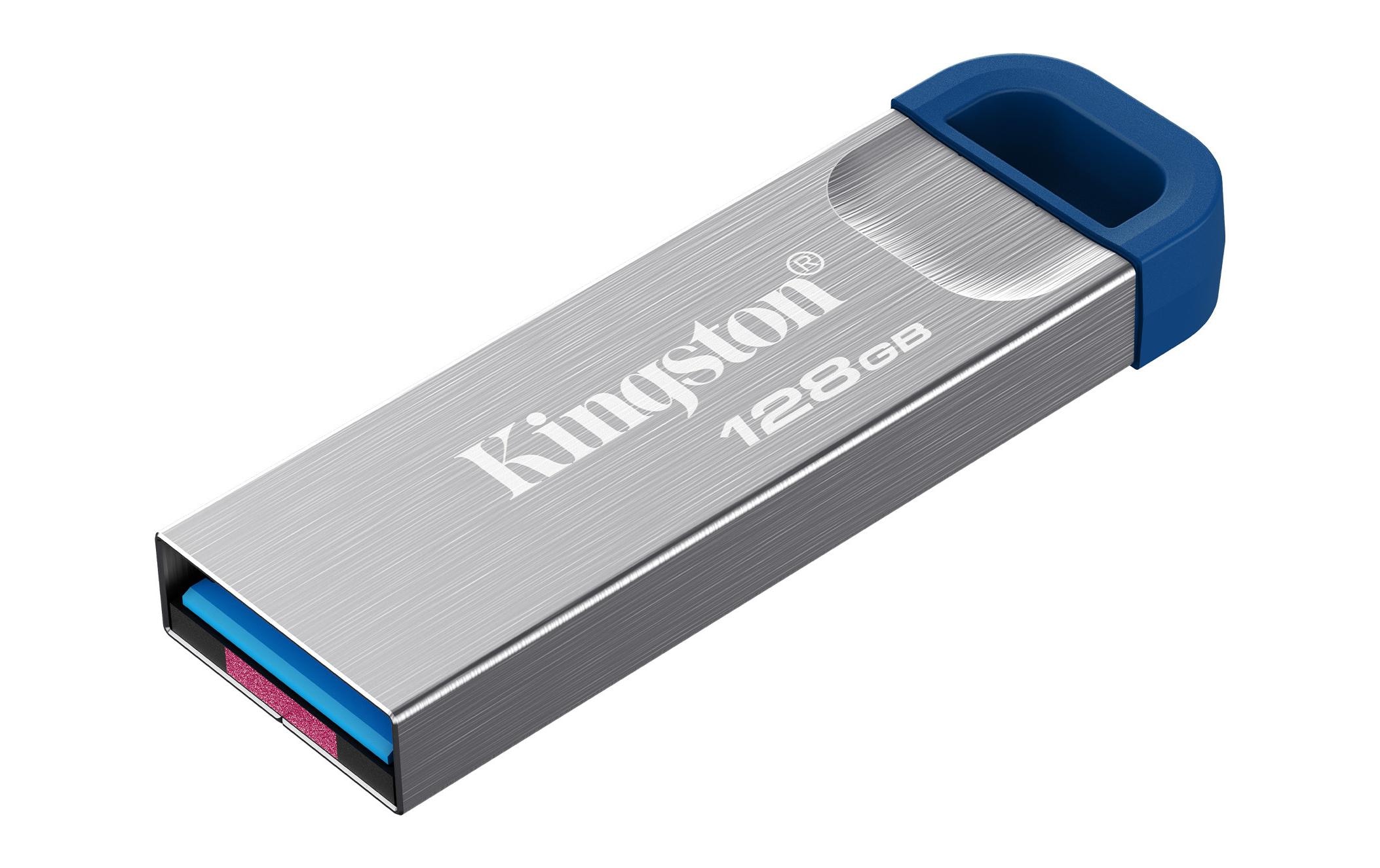 2258050_1 - Mediatech Kingston DataTraveler Kyson 128GB, USB 3.2 220MB/s, mit kappenlosem Metallgehäuse