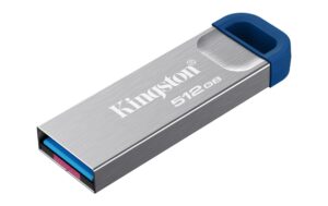 Kingston DataTraveler Kyson 512GB, USB 3.2 220MB/s, mit kappenlosem Metallgehäuse