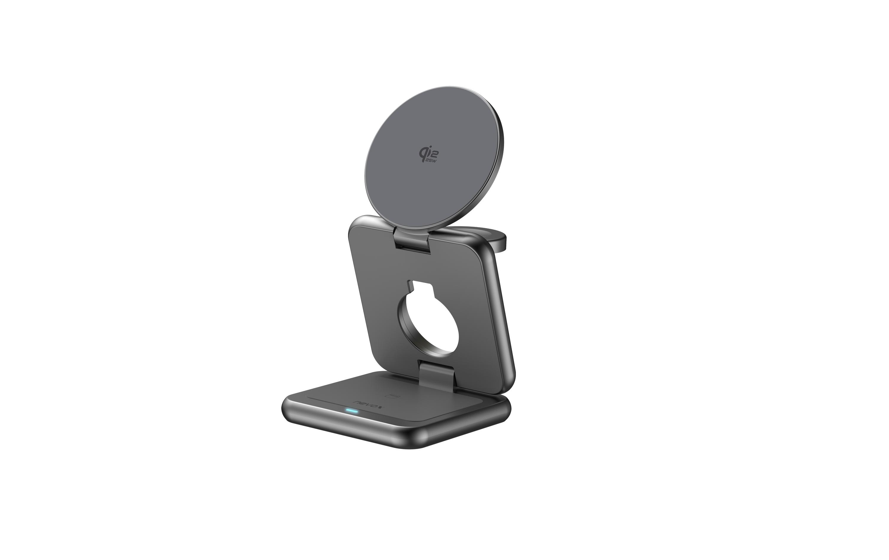 2260551 - Mediatech NEVOX 3-in-1 Qi2 Wireless Charger Klappbar, iPhone / Watch / AirPods kaufen Schweiz | Mediatech.ch