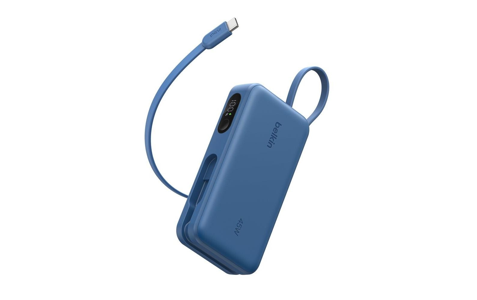 2261062 - Mediatech BELKIN BoostCharge Powerbank 10K PD45W Display USB-A/USB-C, blau kaufen Schweiz | Mediatech.ch