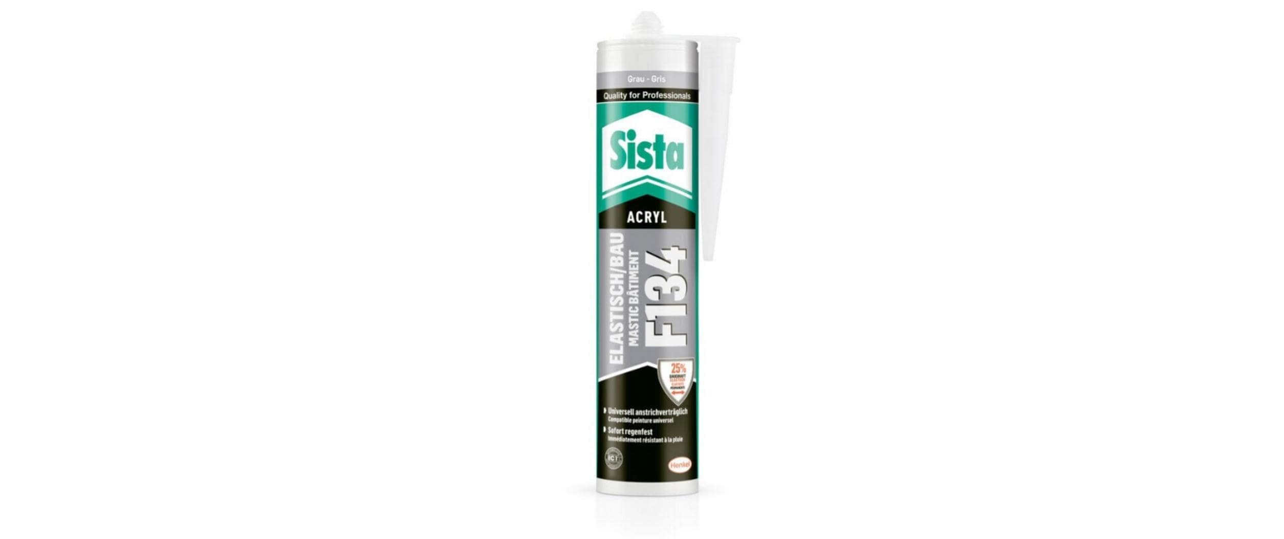 2263357 - Mediatech Sista F134 Elastisch/Bau grau Acrylat-Dichtstoff, regenfest kaufen Schweiz | Mediatech.ch