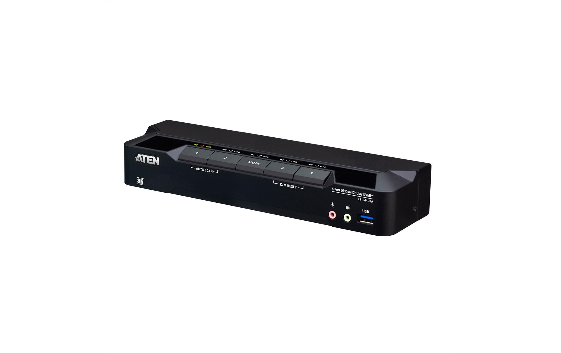 2263614 - Mediatech Aten CS1944DPA Switch Dual-View 4 Port USB 8K DisplayPort Dual Display KVMP Switch kaufen Schweiz | Mediatech.ch