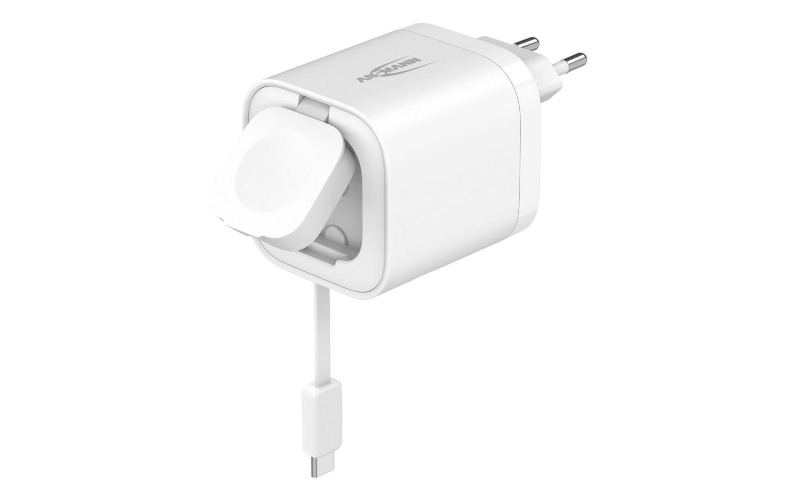 2266094 - Mediatech Ansmann USB Ladegerät mit USB-C Kabel und Apple Watch Charger kaufen Schweiz | Mediatech.ch