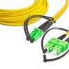 227234 - Mediatech Lightwin LWL Duplex Patchkabel, Singlemode 9/125µm, LC/APC - SC/APC, OS1/OS2, 2m