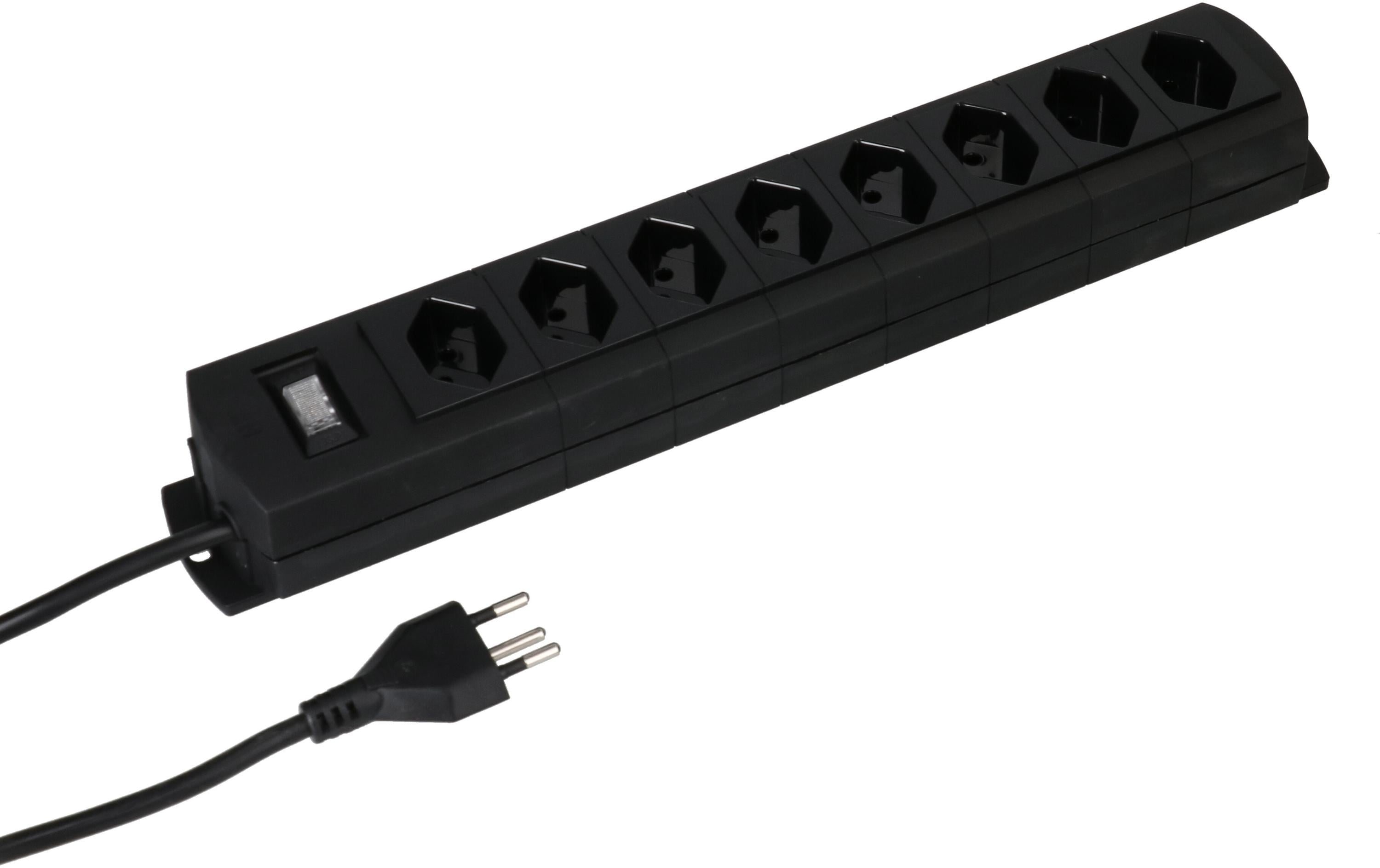 2277215 - Mediatech MAX HAURI SPLIT Prime Line 8x Typ 13 Kunststoff Schwarz Schalter 5 m kaufen Schweiz | Mediatech.ch
