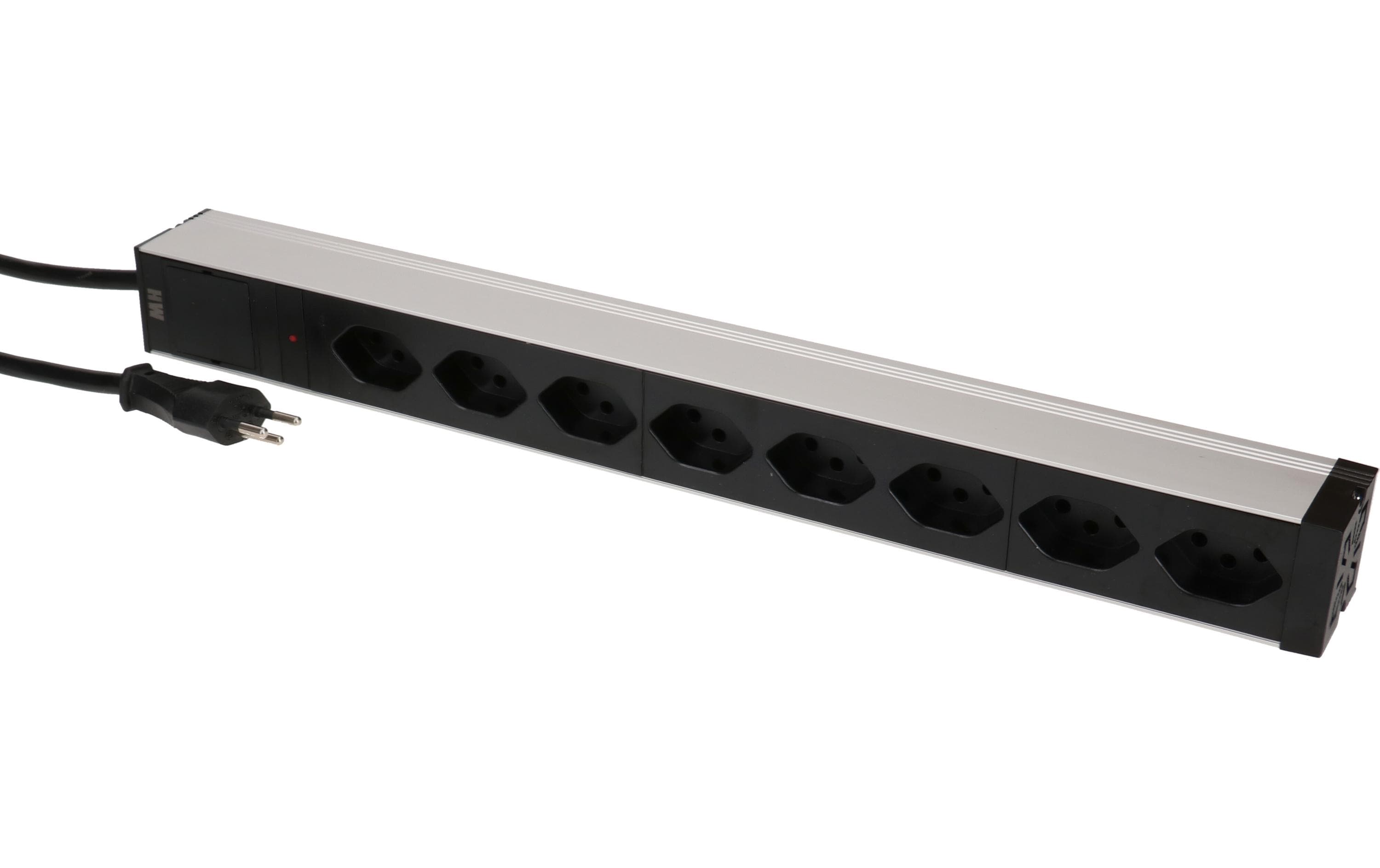 2277233 - Mediatech MAX HAURI 8x Typ 13 19 Zoll, 90°, Schwarz, 1HE kaufen Schweiz | Mediatech.ch