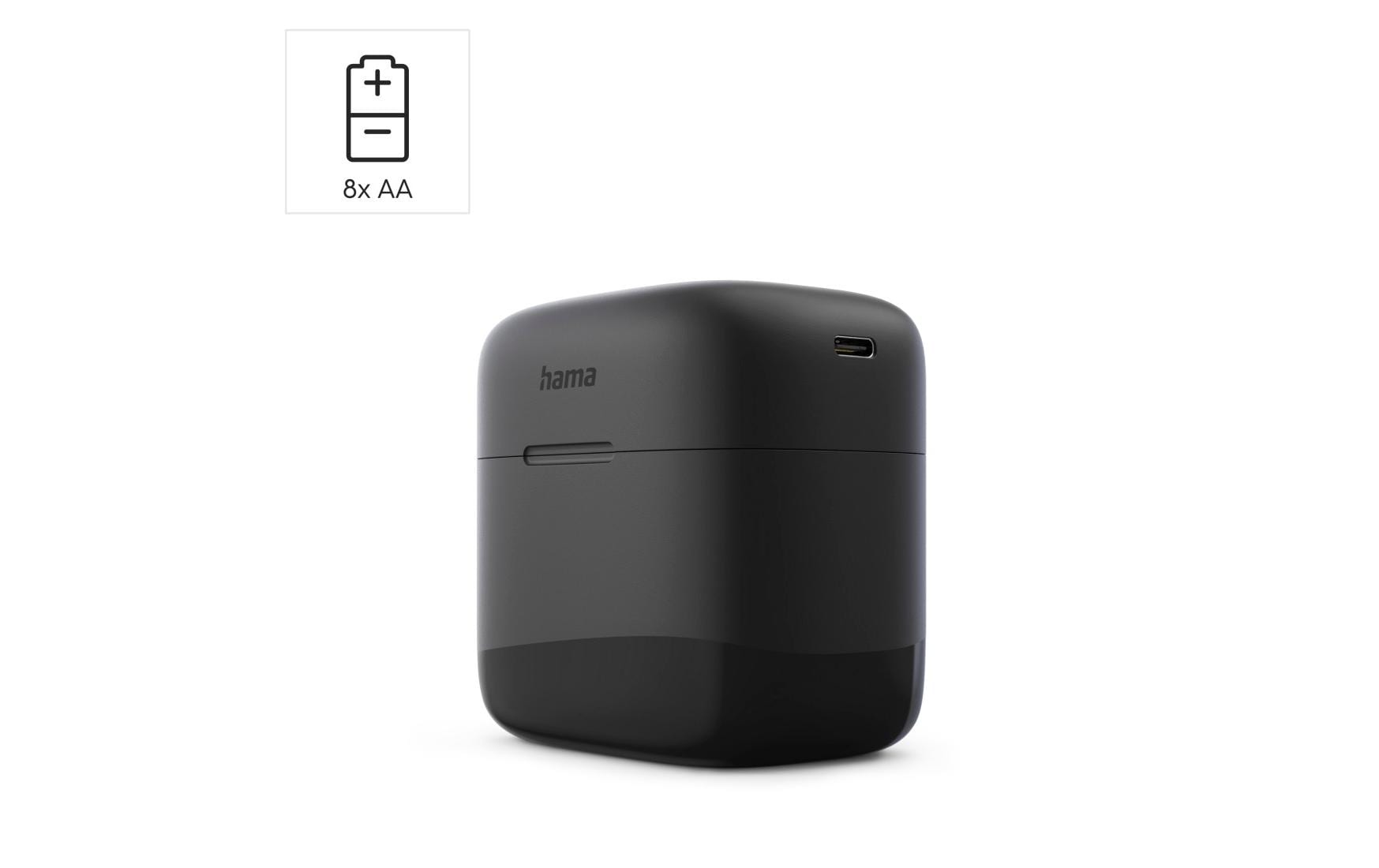 2277290_1 - Mediatech Hama Akku-Ladegerät 8x AA Li-Ion 2000 mAh Einzelschacht USB-C