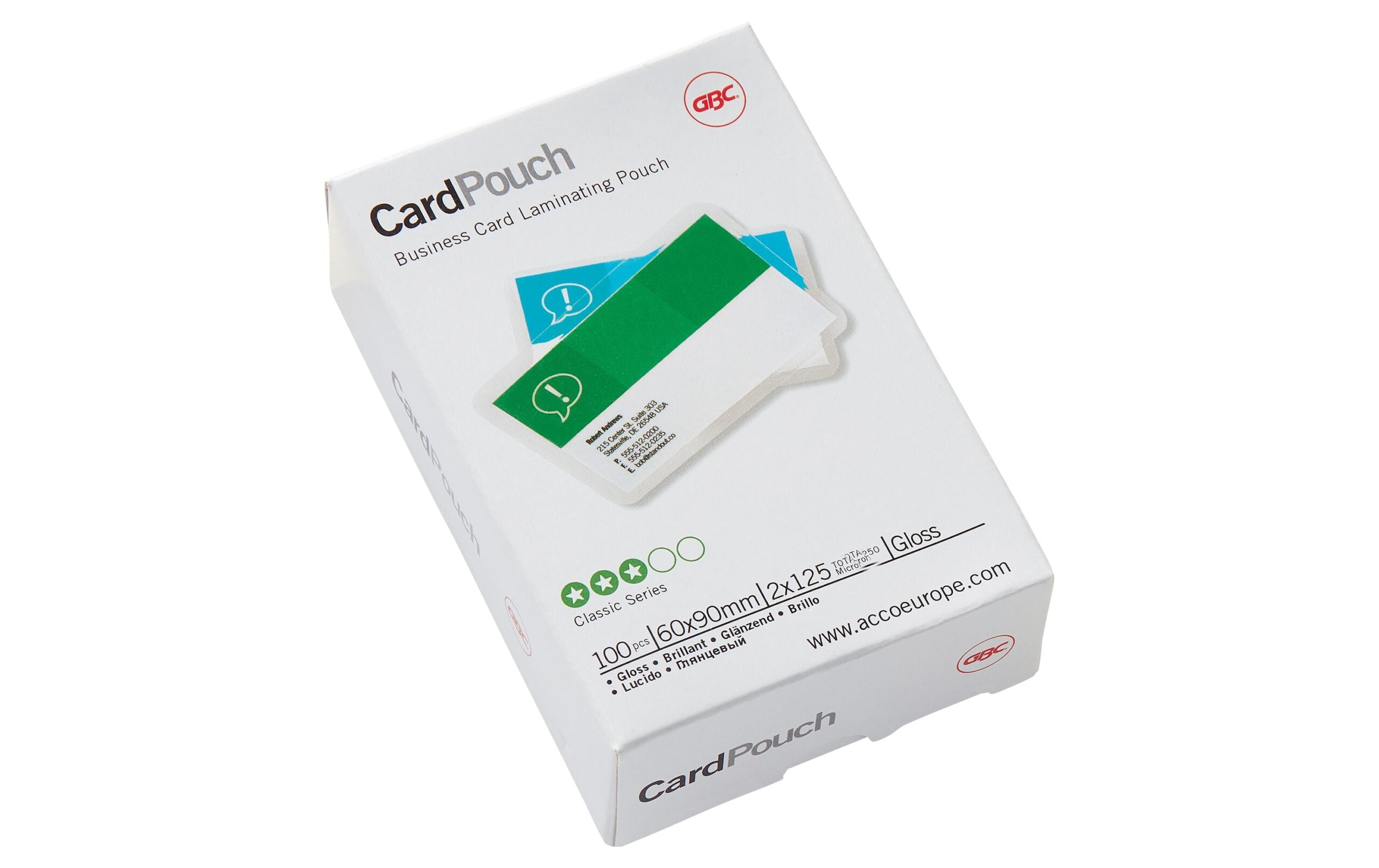 231091 - Mediatech GBC Laminierfolie 125 Micron 60x90 mm, 100Stk., für Visitenkarten kaufen Schweiz | Mediatech.ch