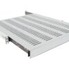 19 WIREWIN  1HE ausziehbarer Fachboden max. Belast. 35kg, Tiefe 400mm, grau