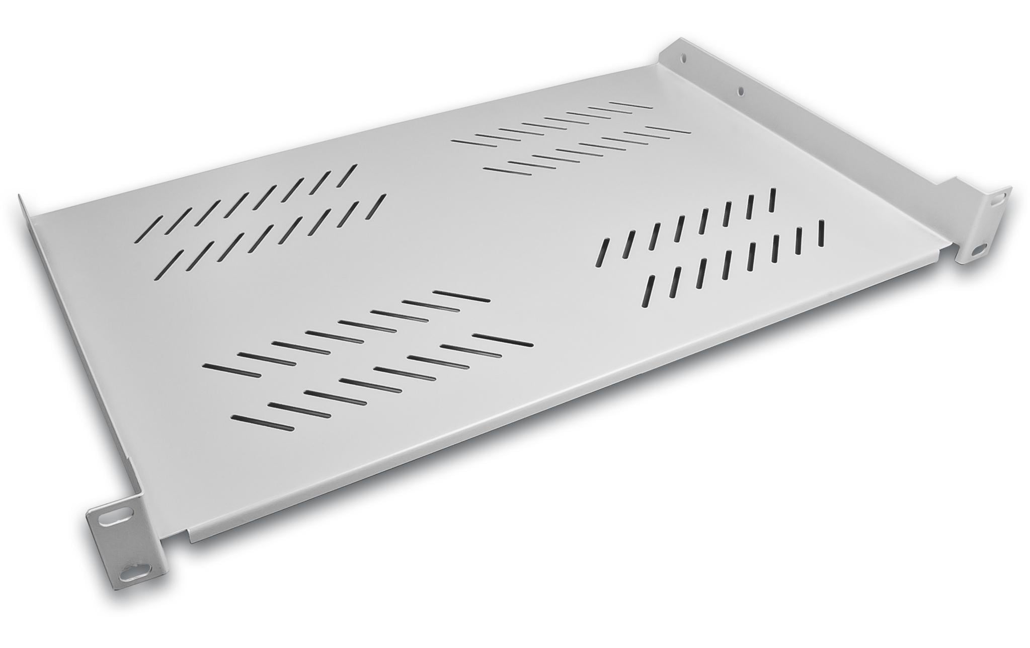 246664 - Mediatech 19 WIREWIN 1HE Fachboden, festeinbau, Tiefe 280mm, grau